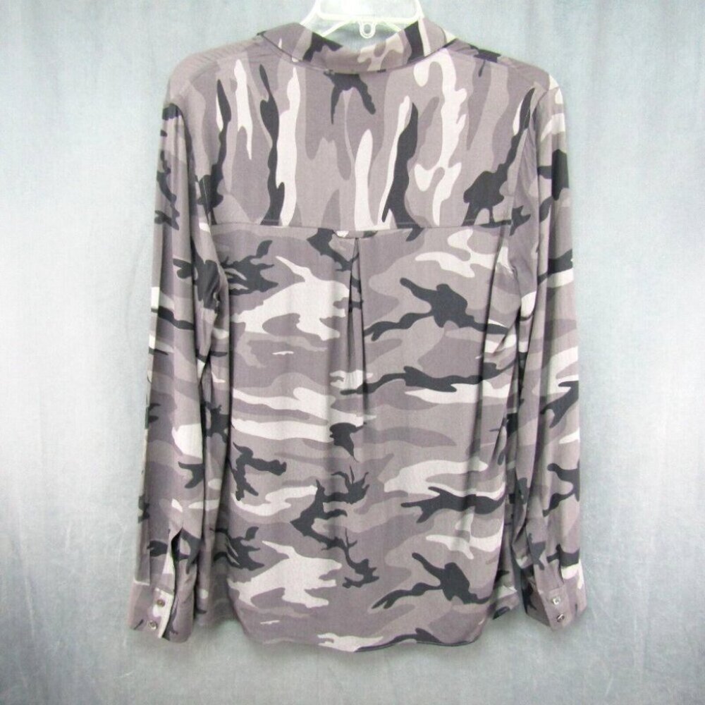 Rails Rhett Charcoal Gray Camo Button Up Top Wome… - image 7